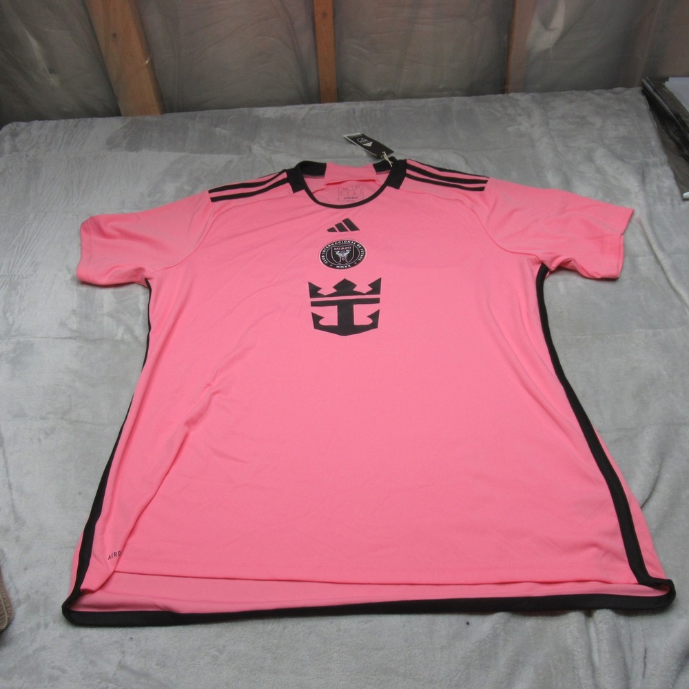 Inter‎ Miami CF 2024 Jersey Mens XXL Adidas Pink Messi 10 Slim Fit Football NEW